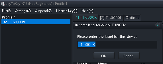 JoyToKey - Tab Label