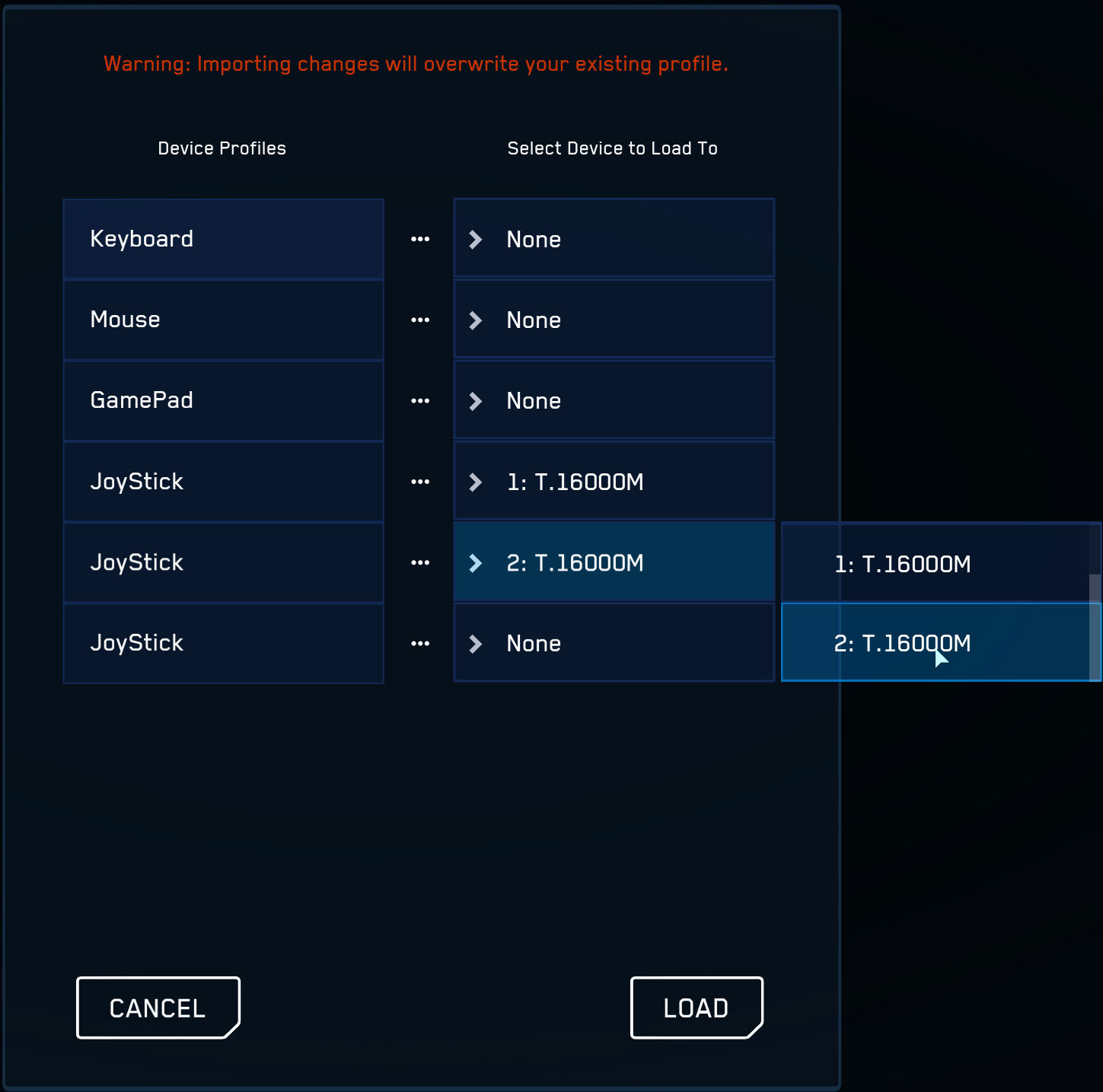 Star Citizen - All Device Unbindings