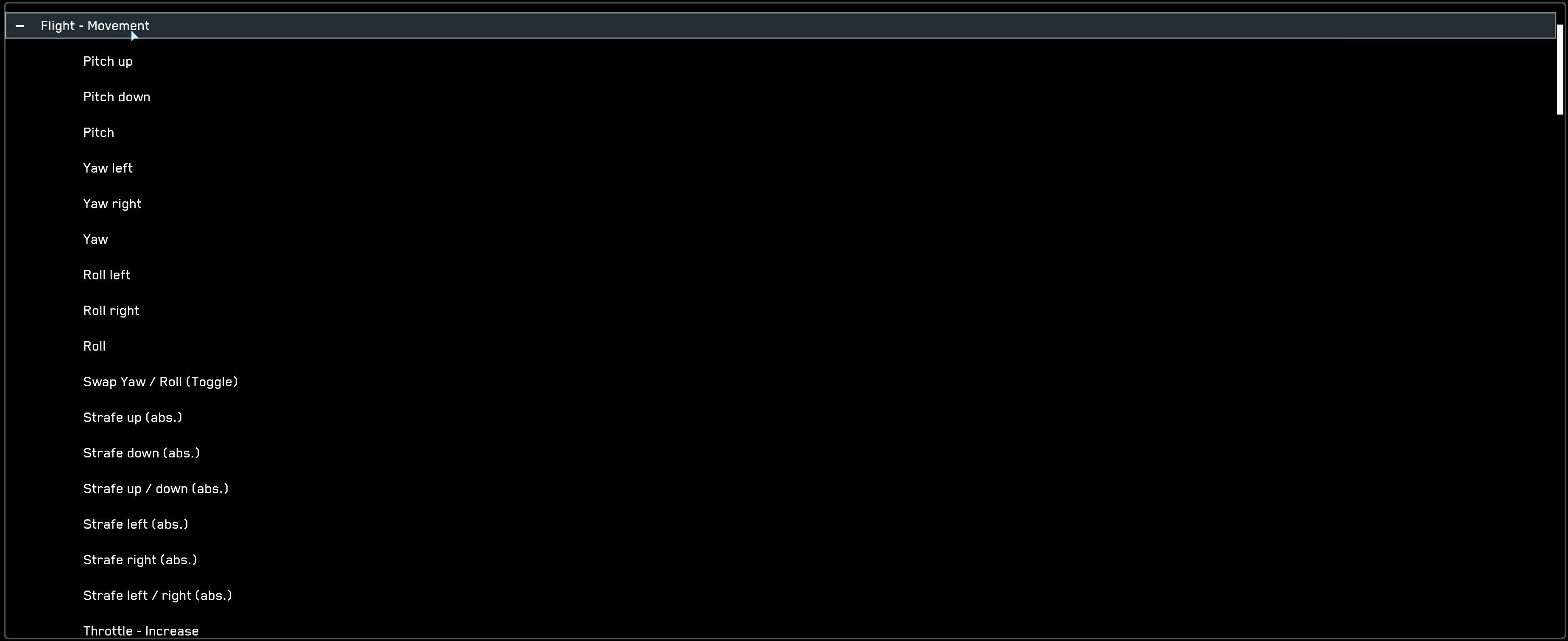 Star Citizen - Unbind Everything Left Stick
