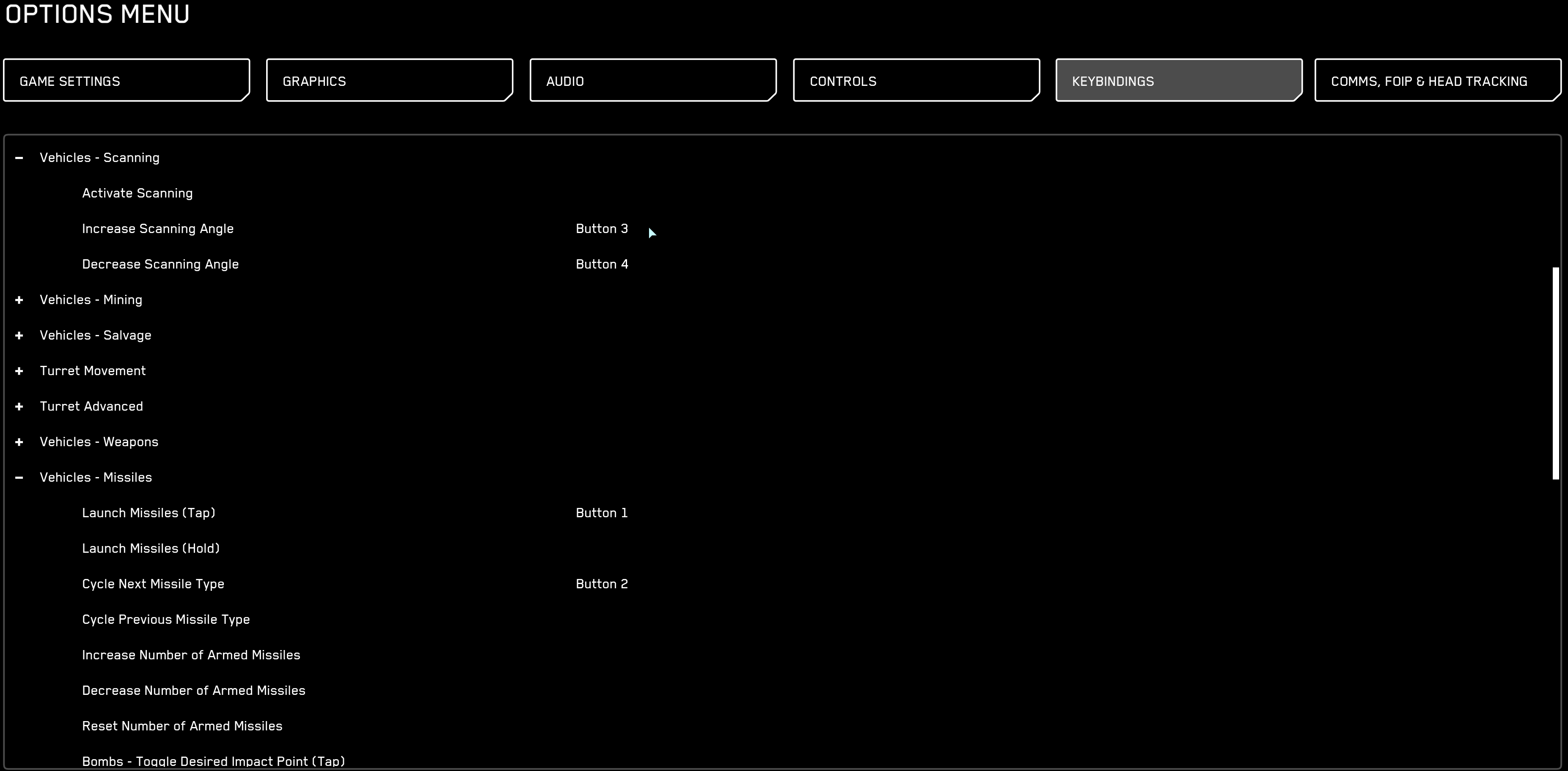 Star Citizen - Unbind Everything Right Stick